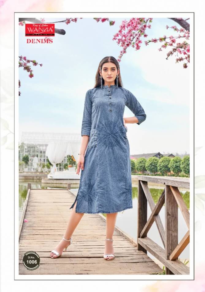 Wanna Denims Latest Designer Fancy Wear Denim kurti Collection